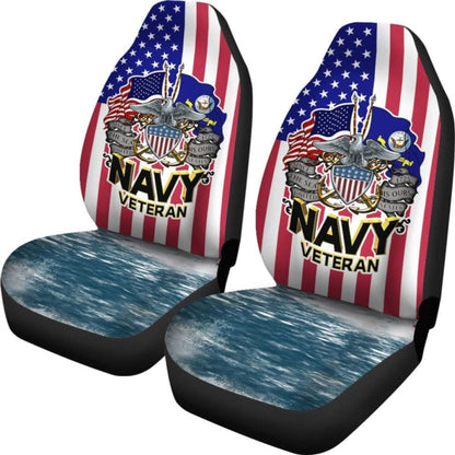 Since The Sea Is Ours United States Navy Veteran Car Seat Covers