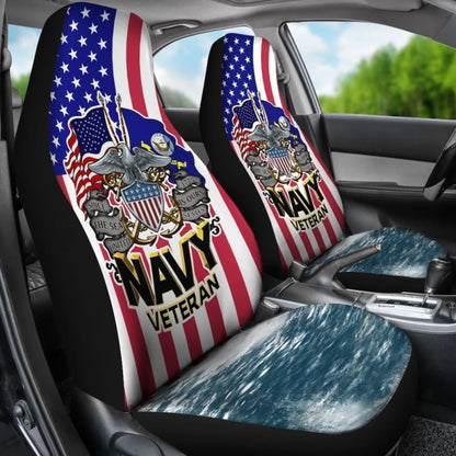 Since The Sea Is Ours United States Navy Veteran Car Seat Covers