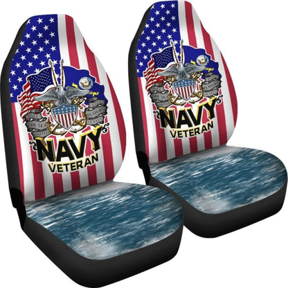 Since The Sea Is Ours United States Navy Veteran Car Seat Covers