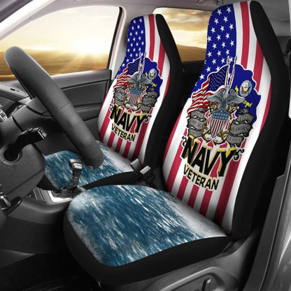 Since The Sea Is Ours United States Navy Veteran Car Seat Covers