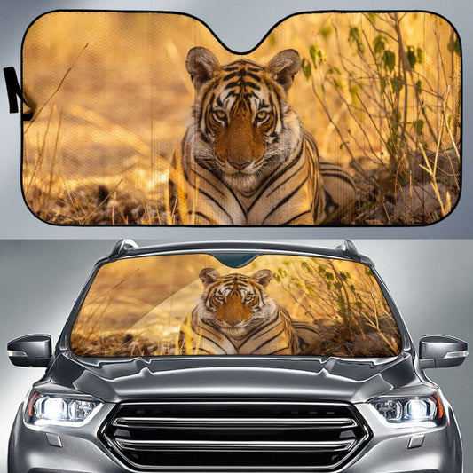 Tiger With Dangerous Silence Car Auto Sun Shades