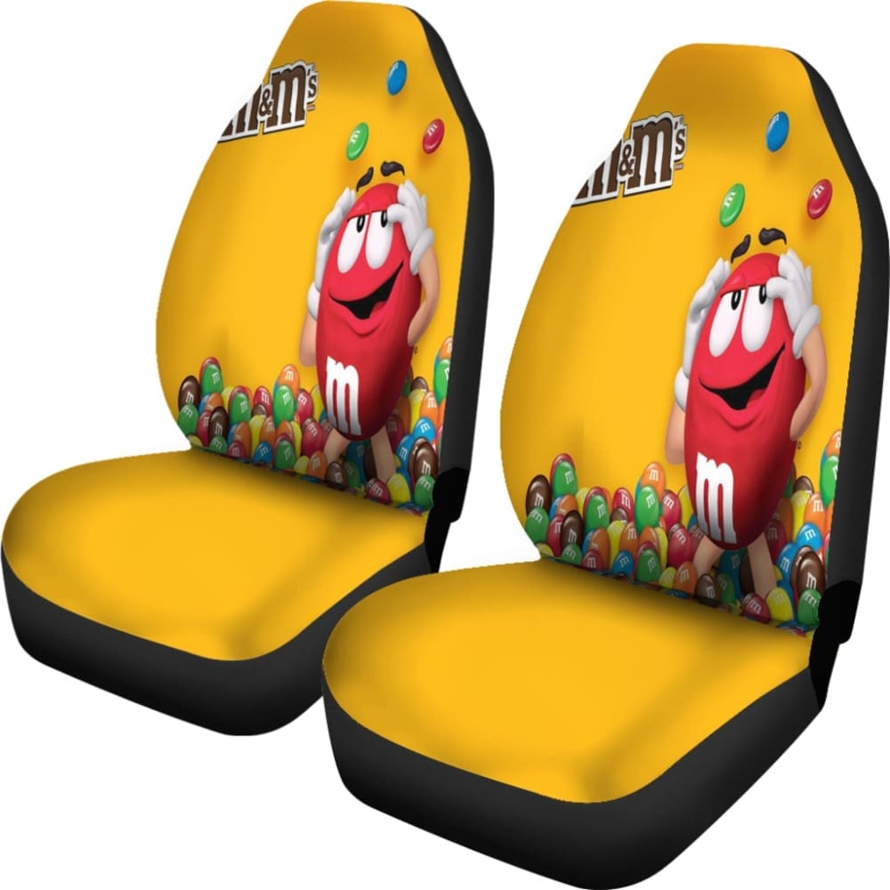 Red M&M Chocolate Seat Covers