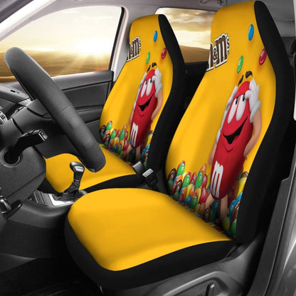 Red M&M Chocolate Seat Covers