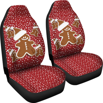 Christmas Gingerbread Cookie Pattern Car Seat Covers
