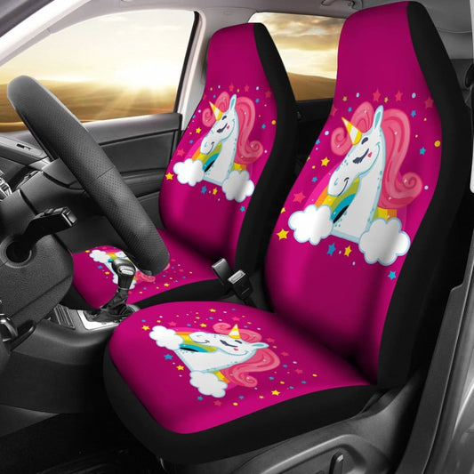 Amazing LGBT Unicorn Pink Themed Car Seats Covers
