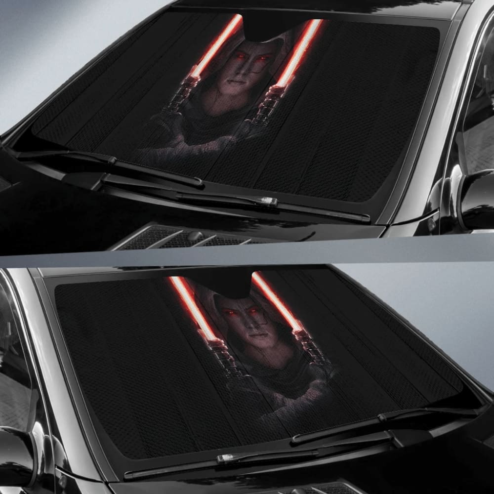 Rey Darkside Lightsaber Star Wars Car Auto Sun Shade