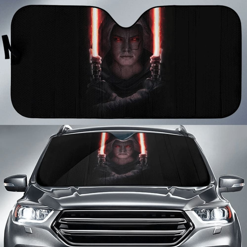 Rey Darkside Lightsaber Star Wars Car Auto Sun Shade