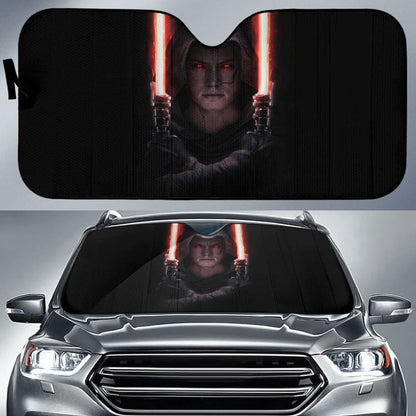 Rey Darkside Lightsaber Star Wars Car Auto Sun Shade