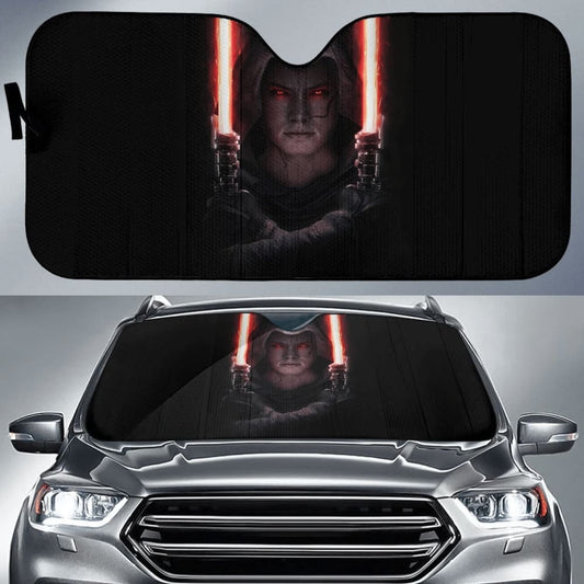 Rey Darkside Lightsaber Star Wars Car Auto Sun Shade