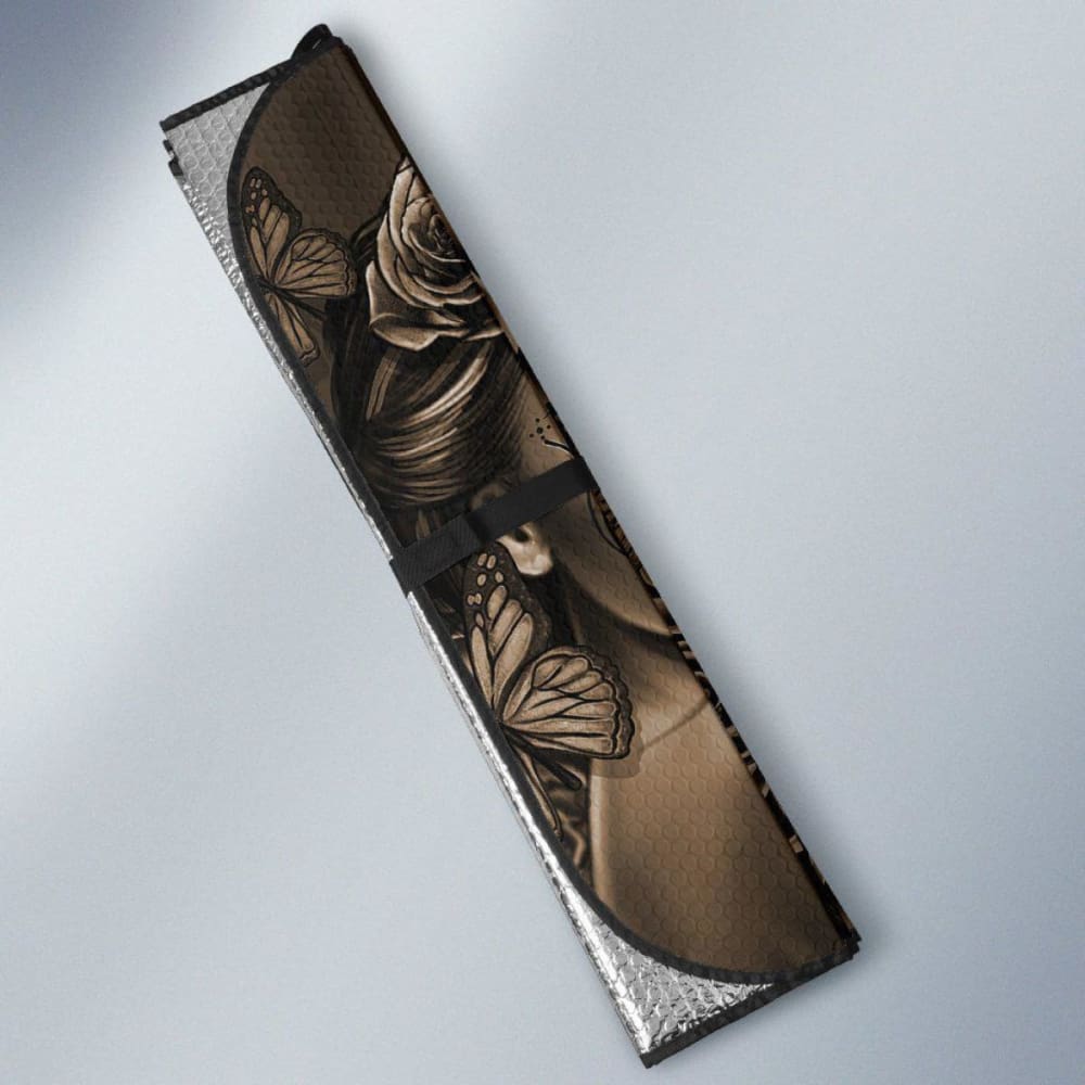 Calavera Girl - Sepia - Auto Sun Shade
