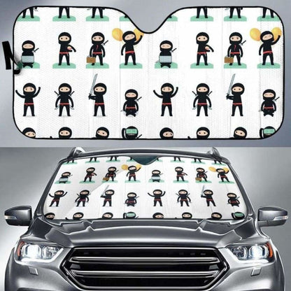 Cute Ninja Katana Sword Pattern Car Auto Sun Shades