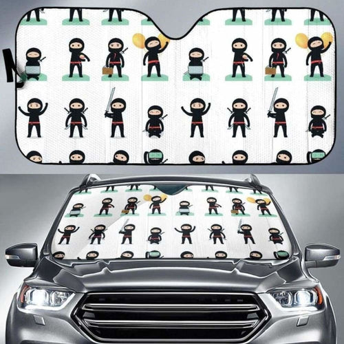 Cute Ninja Katana Sword Pattern Car Auto Sun Shades