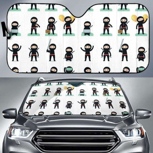 Cute Ninja Katana Sword Pattern Car Auto Sun Shades