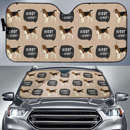 Beagle Pattern Car Auto Sun Shades