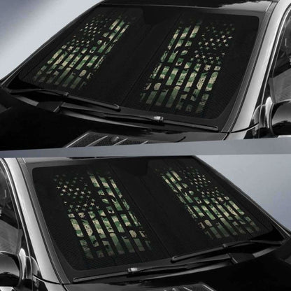 Army Flag Auto Sun Car Shades