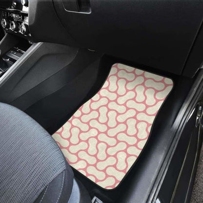 Peanuts Texture Pattern Front And Back Car Mats