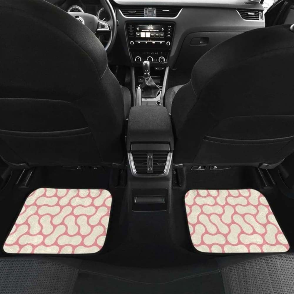 Peanuts Texture Pattern Front And Back Car Mats