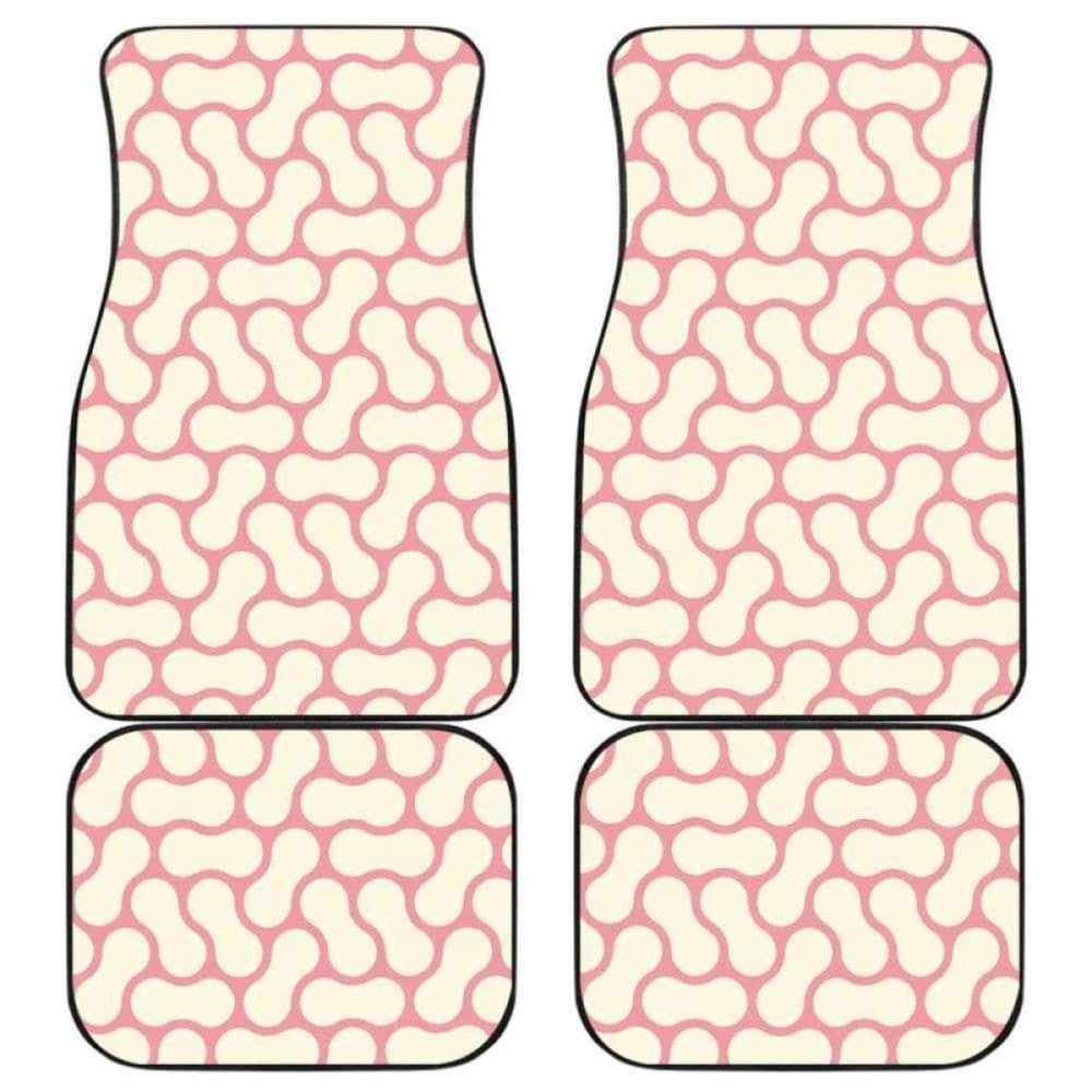 Peanuts Texture Pattern Front And Back Car Mats