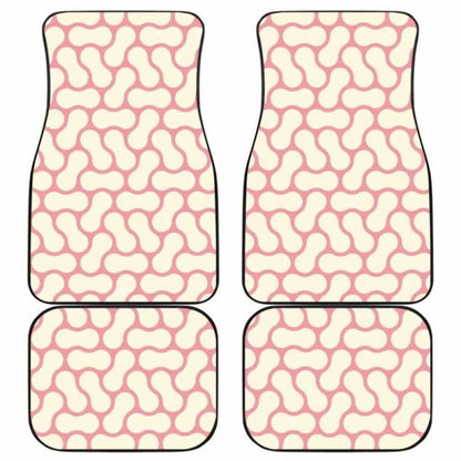 Peanuts Texture Pattern Front And Back Car Mats