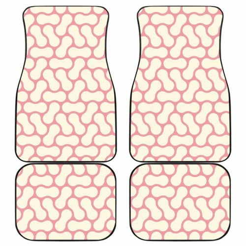 Peanuts Texture Pattern Front And Back Car Mats
