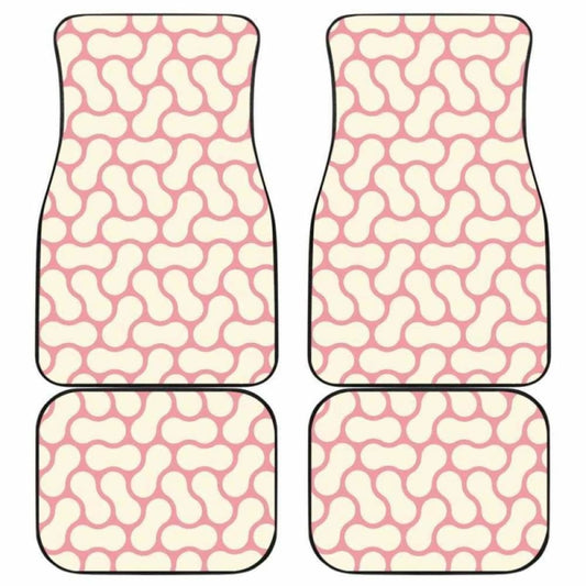 Peanuts Texture Pattern Front And Back Car Mats