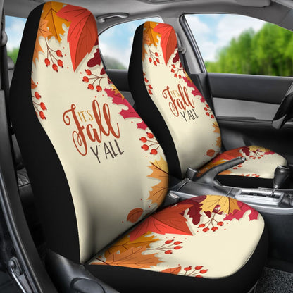 Celebrate Autumn Happy It's Fall Y'all Car Seat Covers