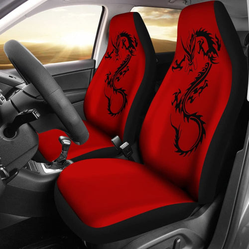 Black Chinese Dragon Amazing Car Seat Covers