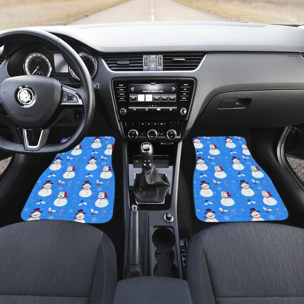 Snowman Pattern Car Floor Mats Car Accessories