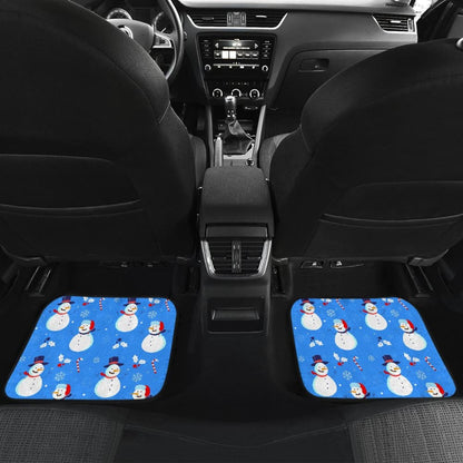 Snowman Pattern Car Floor Mats Car Accessories