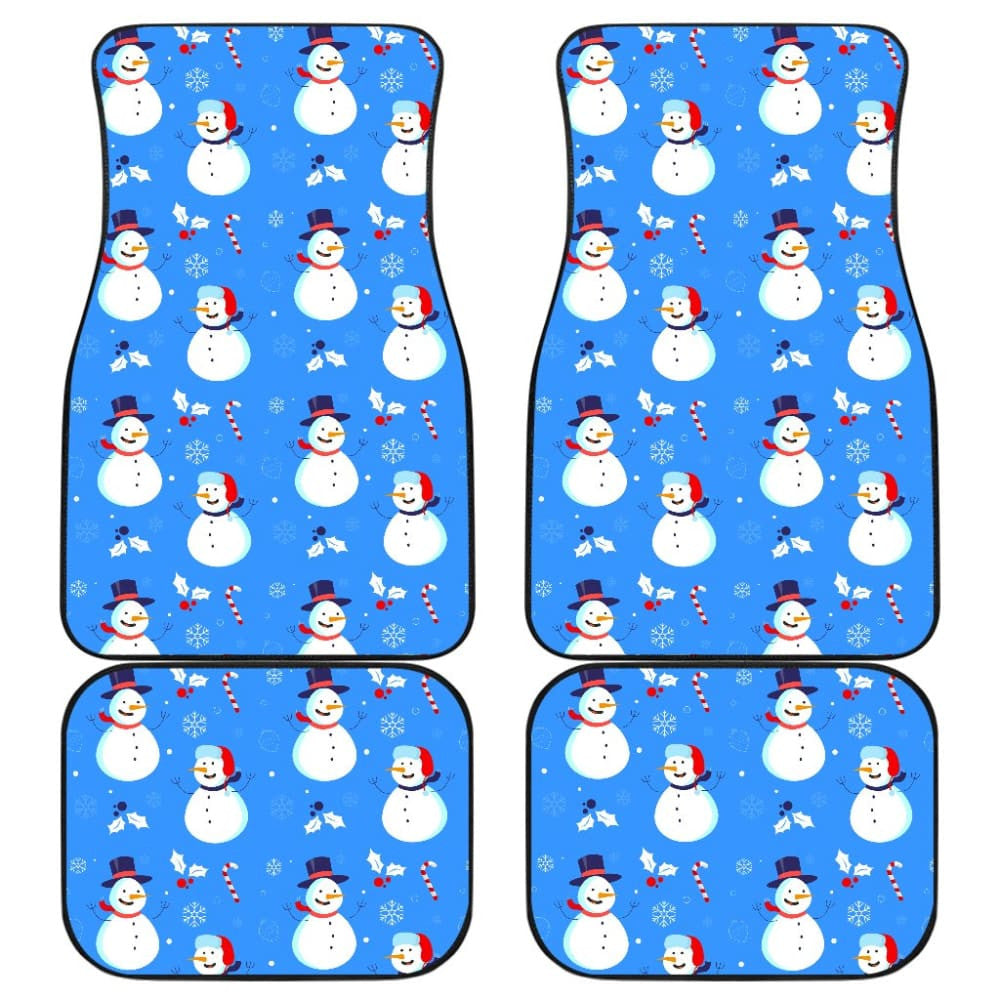 Snowman Pattern Car Floor Mats Car Accessories