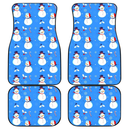 Snowman Pattern Car Floor Mats Car Accessories