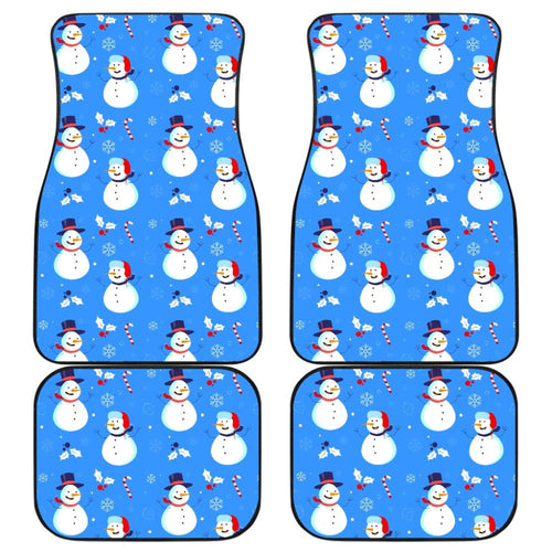 Snowman Pattern Car Floor Mats Car Accessories