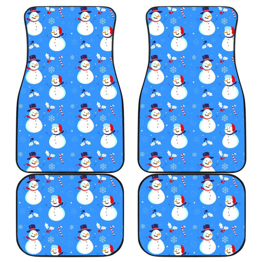 Snowman Pattern Car Floor Mats Car Accessories