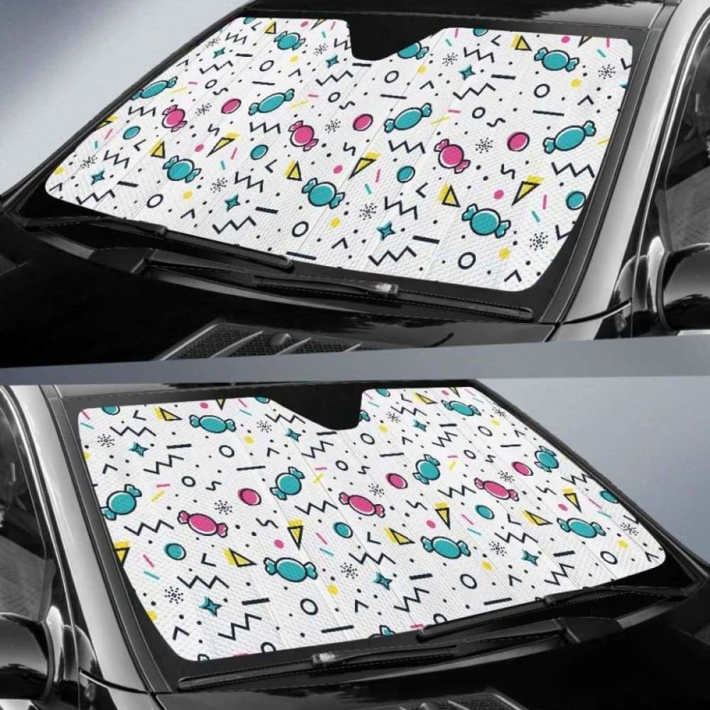 Candy Design Pattern Car Auto Sun Shades