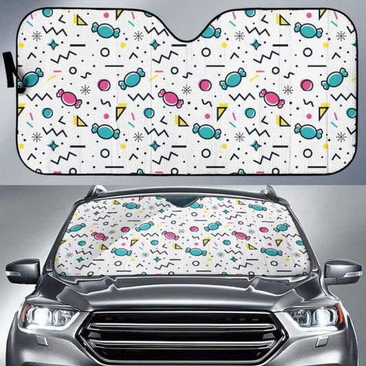 Candy Design Pattern Car Auto Sun Shades