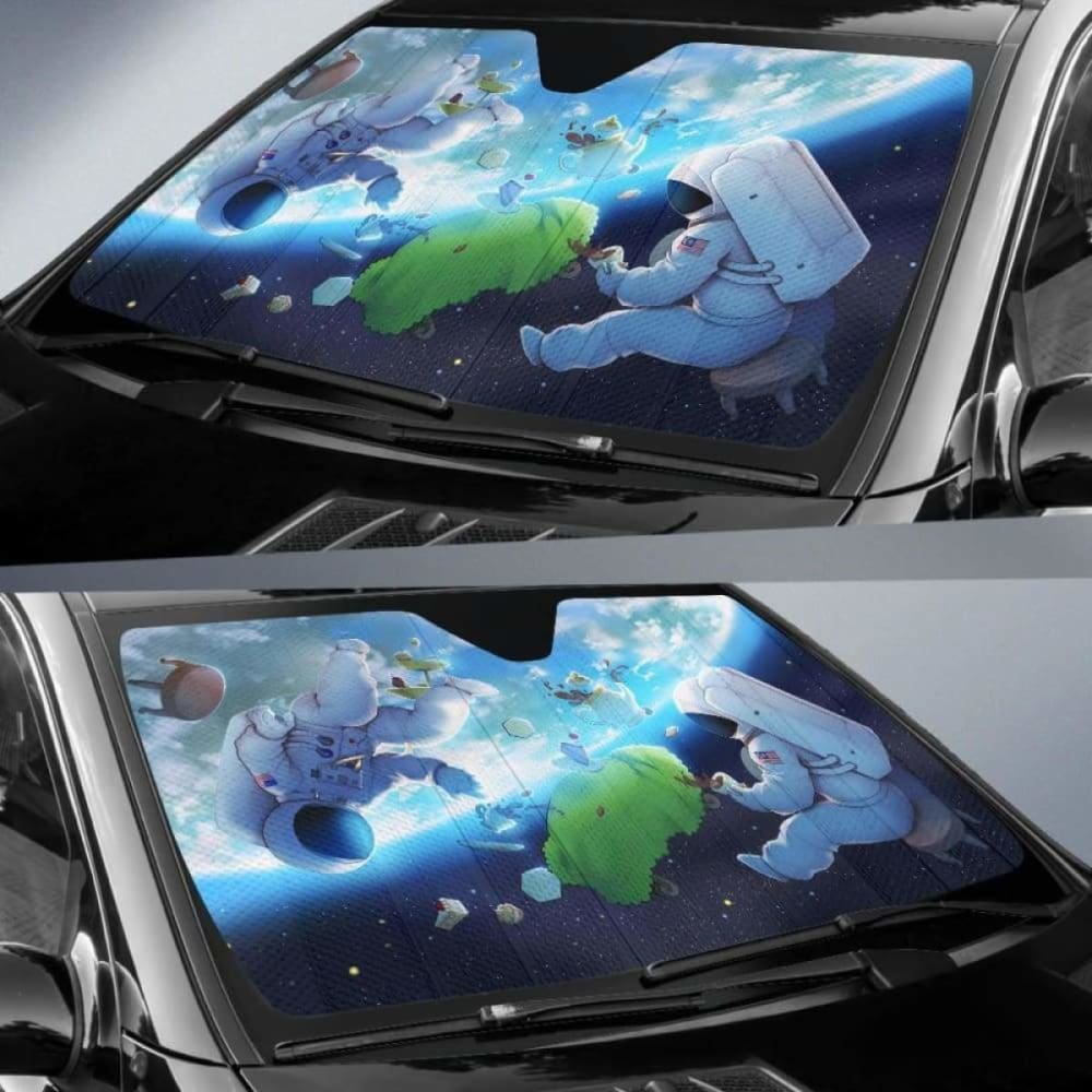 Tea Space Animation Auto Sun Shade