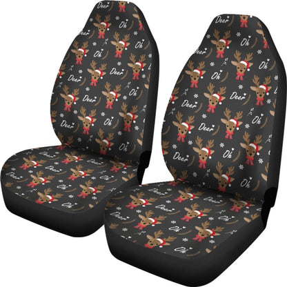 Oh Reindeer My Lovely Christmas Car Seat Covers