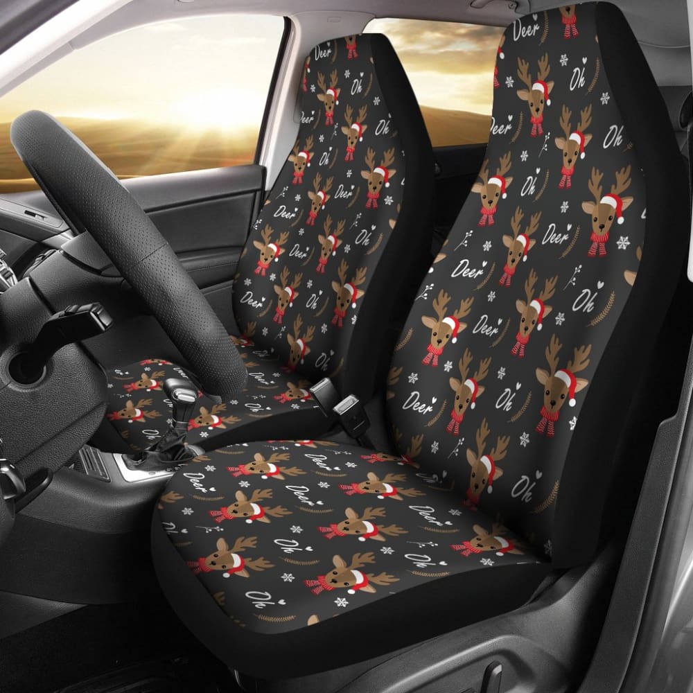 Oh Reindeer My Lovely Christmas Car Seat Covers