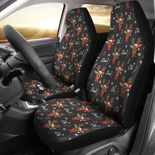 Oh Reindeer My Lovely Christmas Car Seat Covers