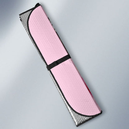 Floral Colorful Butterflies Pink Themed Car Auto Sun Shades