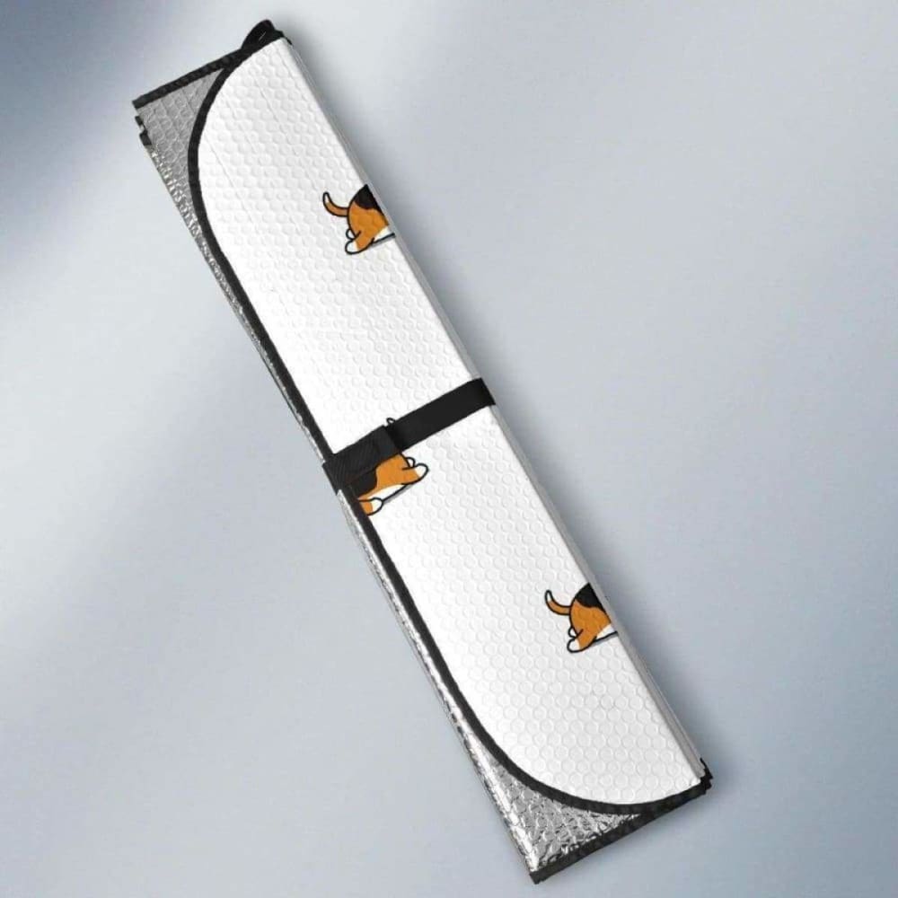 Cute Beagle Dog Sleeping Pattern Car Auto Sun Shades