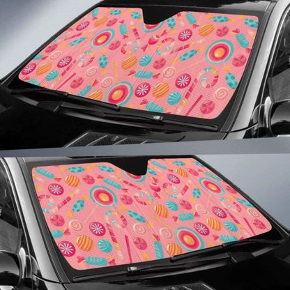 Colorful Candy Pattern Car Auto Sun Shades