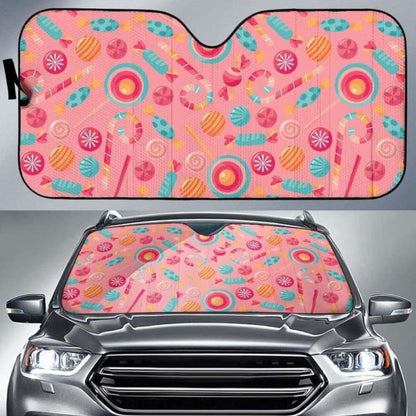 Colorful Candy Pattern Car Auto Sun Shades