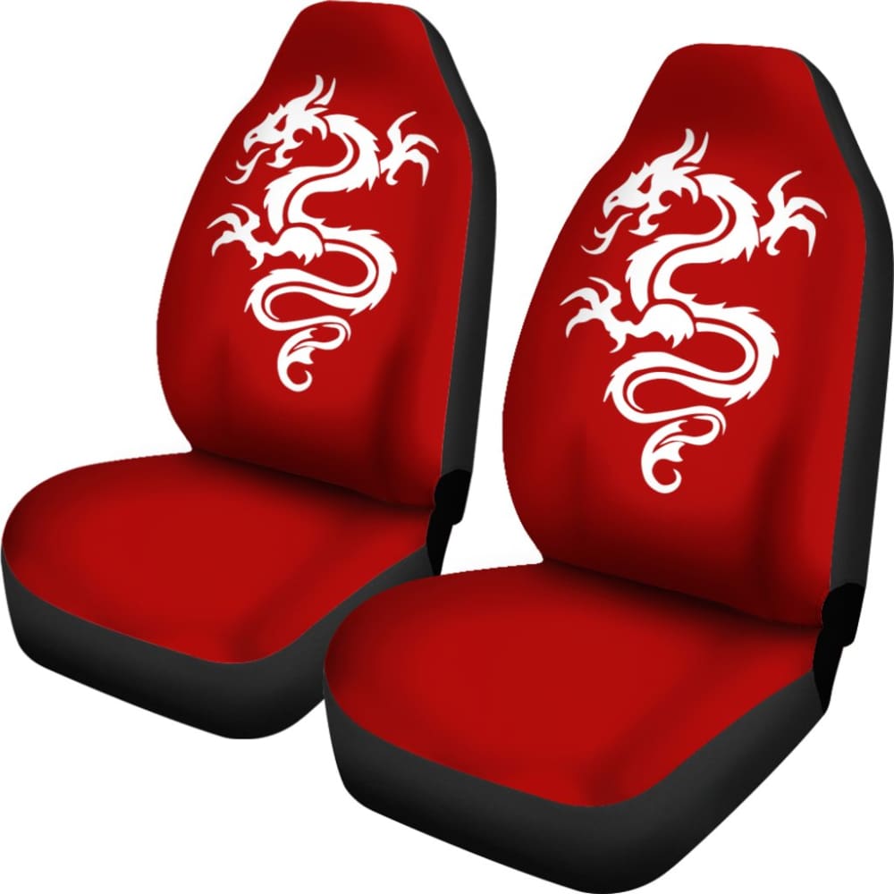 White Dragon The Celtic Car Seat Covers