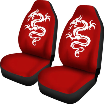 White Dragon The Celtic Car Seat Covers