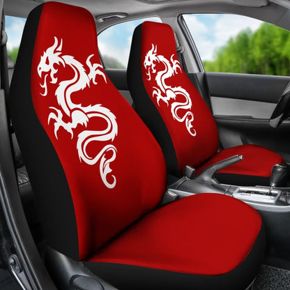 White Dragon The Celtic Car Seat Covers