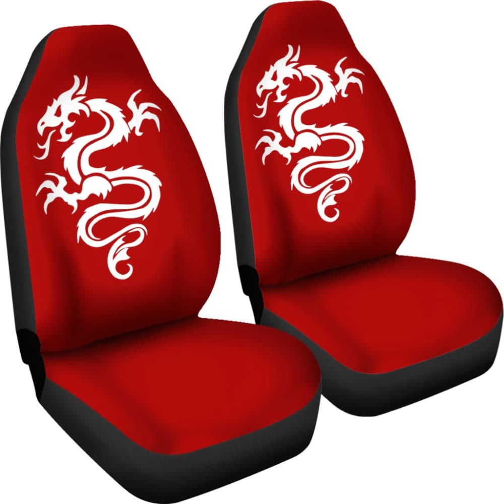 White Dragon The Celtic Car Seat Covers