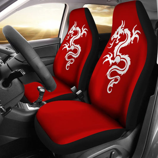 White Dragon The Celtic Car Seat Covers