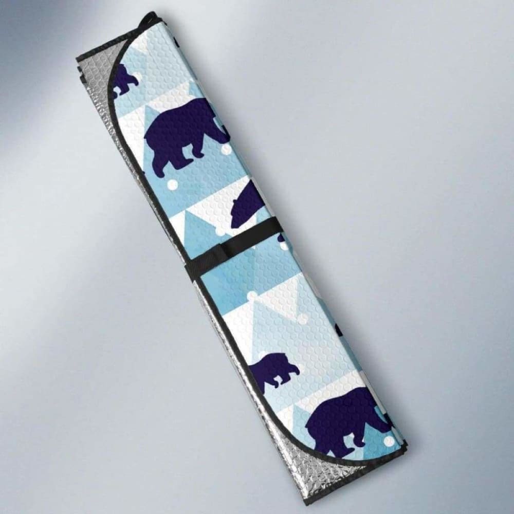 Polar Bear Winter Snow Pattern Car Auto Sun Shades