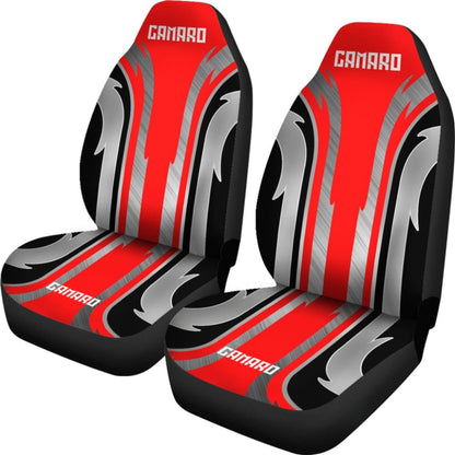 Red Black Camaro White Letter Car Accessories Car Seat Covers